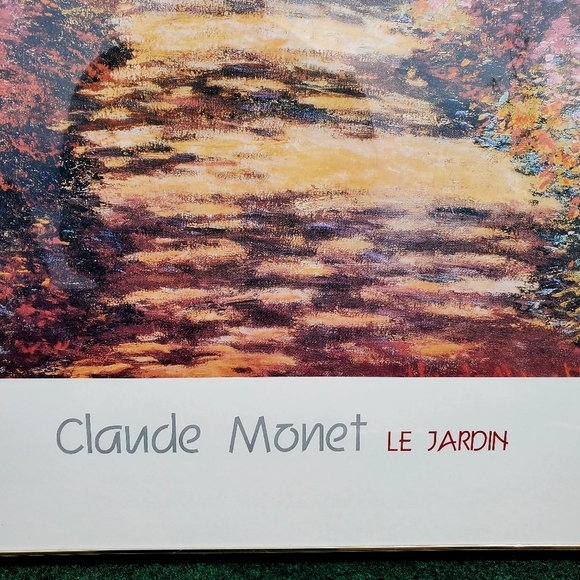 Claude Monet Le Jardin Garden Flower Wall Art/Print Framed Poster 22x28" - Picture 3 of 8
